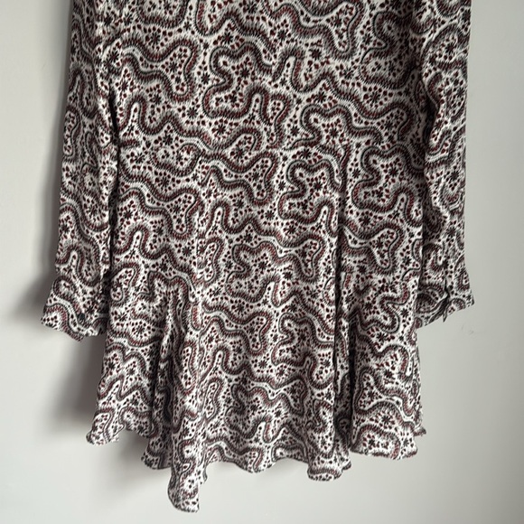 A.L.C. Multicolor Randi Floral Silk Calico Prairie Paisley Mini Dress 10 - Picture 7 of 11